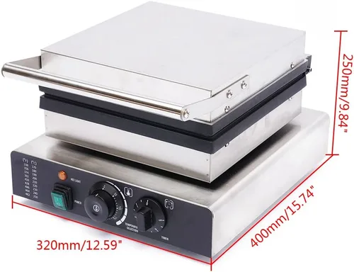 Vista 4 de Máquina de gofres antiadherente, gofres esponjosos estilo restaurante en menos de 5 minutos, fácil de limpiar y limpiar, máquina para hacer gofres