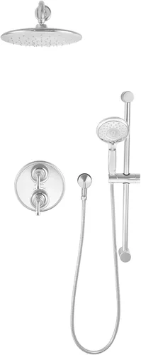 Vista 6 de American Standard 9038001.002 Spectra - Cabezal de ducha de lluvia con ahorro de agua, 11 pulgadas, 1,8 GPM, cromo pulido