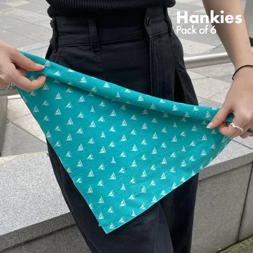 Vista 3 de HexaFun Pañuelo unisex de algodón orgánico 100% puro, tamaño grande