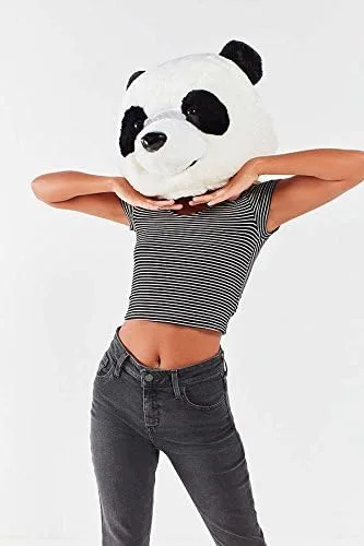 Vista 9 de Cabezudos para disfraz., Panda, Blanco