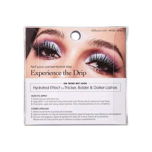 Vista 7 de KISS Pestañas postizas Lash Drip, Spiky X Boosted Volume, efecto hidratado de aspecto húmedo único, pestañas postizas reutilizables de varias (Icy)