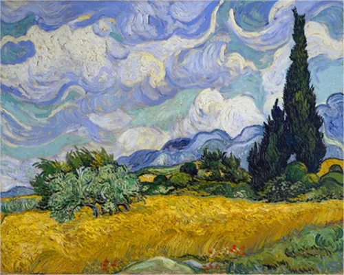 Vista 8 de YEESAM Art Pintura por números para adultos, flores de iris de 16 x 20 pulgadas, lienzo de lino acrílico, kit de pintura de números para bricolaje