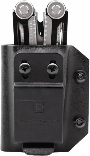 Vista 7 de Clip & Carry Kydex - Funda multiherramienta para Gerber Dual-Force, fabricada en Estados Unidos, funda para múltiples herramientas, color negro