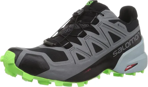 Vista 12 de Salomon Speedcross 5 GTX - Zapatos para correr en montaña para hombre Verde pato/Negro/Onagra