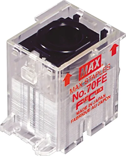 Vista 4 de Max NO70FE - Cartucho de grapas para grapadora eléctrica EH-70F, 5,000/caja
