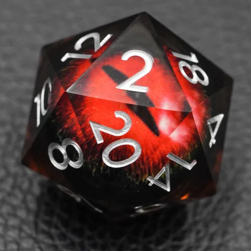 Vista 19 de Dados de mazmorras y dragones D20,3.346 in Dragon Eye D20,Dados de núcleo líquido para TTRPG