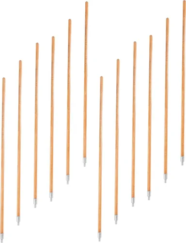 Vista 15 de Matthew - Cabezales de repuesto para trapeador húmedo de algodón resistente (azul, mediano, paquete de 12) con 2 paños de microfibra para uso
