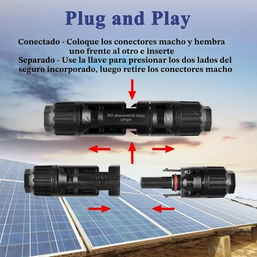 Vista 4 de MUYI - Kit de conector de panel solar de 22 piezas de repuesto para cable 14-10AWG