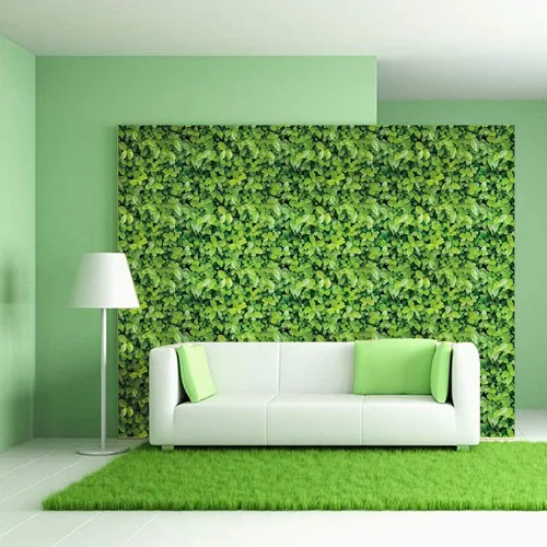 Vista 5 de REDODECO Papel tapiz de vinilo 3D con hojas verdes naturales, autoadhesivas, para gabinete, cajón, estantes decorativos, calcomanías para el hogar
