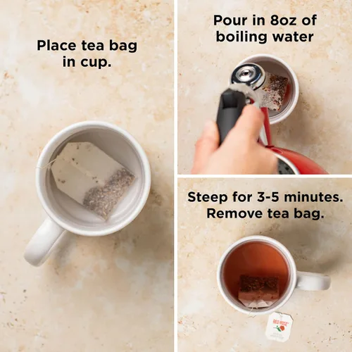 Vista 3 de Red Rose Té de desayuno especialmente mezclado fuerte y robusto té negro con 20 bolsas de té envueltas individualmente por caja que contiene