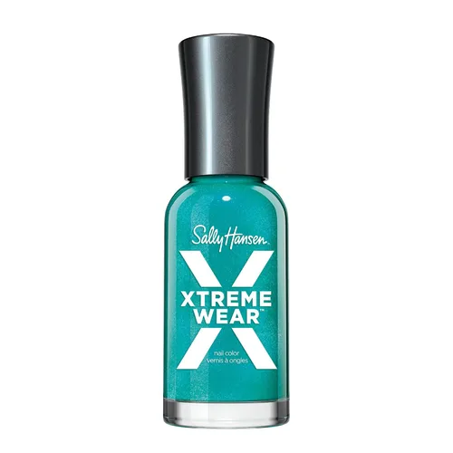 Vista 183 de Sally Hansen Xtreme Wear Esmalte de uñas sin rayas, acabado brillante, duradero, resistente a las astillas, transparente, color de uñas plateado 130