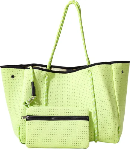 Vista 24 de POPUPS Bolso grande de neopreno para mujer - Bolso de mano de diseñador para todos los días, para el trabajo, la playa y viajes con bolsillos