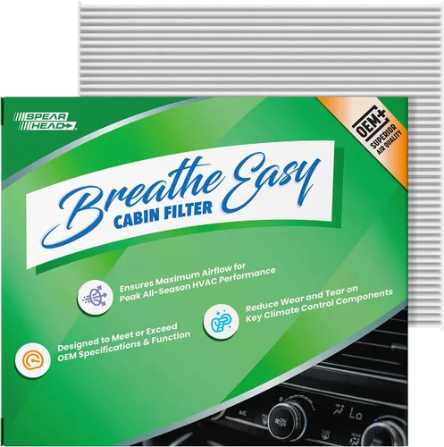 Vista 12 de Spearhead OEM+ Filtro de aire de cabina Particulate Breathe Easy Compatible con 2015-17 Chrysler 200, 2014-18 Cherokee como OEM Proporciona
