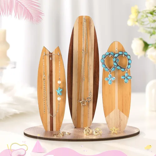 Vista 7 de Organizador de joyas para tabla de surf, decoración navideña Azul