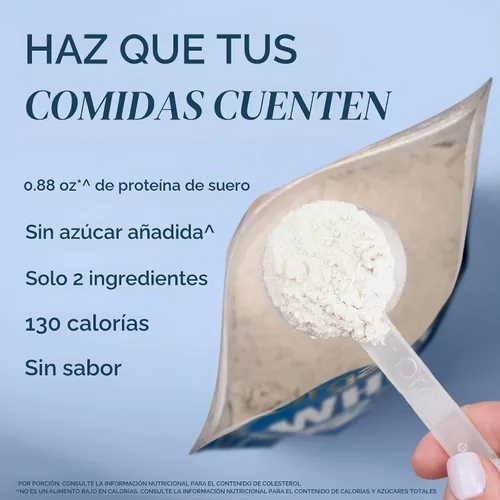 Vista 2 de Orgain Polvo de proteína de suero de leche sin sabor de 0.88 onzas, sin OMG