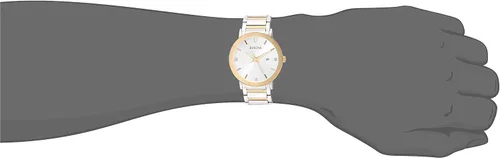Vista 6 de Bulova Reloj de dos tonos de cuarzo con pantalla analógica 98D151 para hombre, Dos tonos, 98D