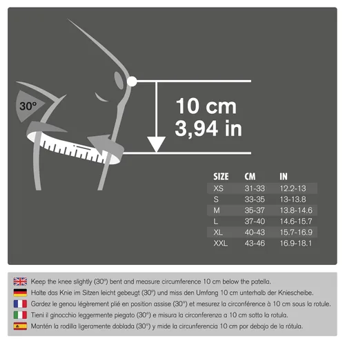 Vista 5 de Rehband Rodillera clásica para entrenamiento de fuerza, rodillera de neopreno de 0.276 in, levantamiento de pesas, soporte de rodilla flexible