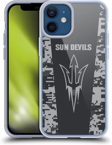 Vista 126 de Head Case Designs Funda de gel ASU Camou con licencia oficial de la Universidad Estatal de Arizona [protección de grado militar] compatible