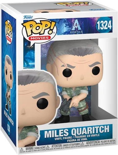 Vista 2 de Funko Pop! Movies: Avatar - Miles Quaritch - Avatar: The Way of Water - Figura de vinilo coleccionable - Idea de regalo - Producto