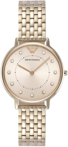 Vista 2 de Emporio Armani AR11062 Reloj de vestir para mujer con pantalla analógica, reloj de cuarzo rosa, Rosado