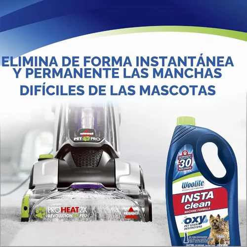 Vista 2 de Bissell Woolite InstaClean Pet Fórmula de máquina de tamaño completo, 32 onzas, 20581