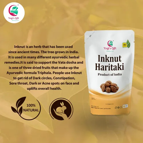 Vista 4 de Haritaki /Inknut para ojeras 8 onzas (8.01 oz) Hierba entera 100% seca naturalmente Terminalia chebula por Yogi's Gift®
