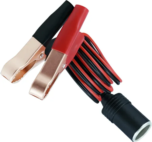 Vista 6 de 18AWG - Terminal de batería de 3 pies/3.3 ft, 12 V, adaptador hembra para encendedor de cigarrillos, cable de extensión de enchufe divisor