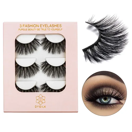 Vista 11 de DYSILK Pestañas postizas de visón – Pestañas postizas de aspecto natural, 16 pares de pestañas 6D, 4 estilos mezclados, largas, sintéticas