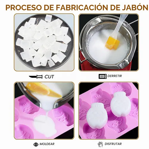 Vista 7 de EDSRDRUS Base de jabón aromática de 1 libra hecha a mano con aloe vera y aceite de coco, base de jabón hidratante para derretir y verter