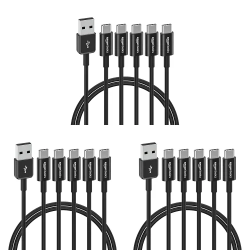 Vista 15 de Amazon Basics - Cable de carga rápida USB-C a USB-A 2.0, velocidad de 480 Mbps, certificado USB-IF, para Apple iPhone 16/15, iPad, Samsung Galaxy