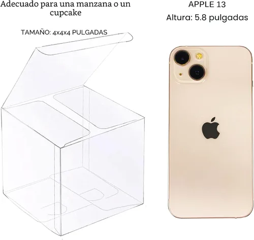 Vista 3 de XP-ART 30 PCS Cajas de Regalo Transparentes, 4 x 4 x 4 pulgadas, Cajas de Regalo Transparentes de Plástico para Bodas, Cumpleaños, Pascua, Día