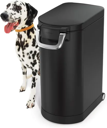 Vista 12 de simplehuman Contenedor mediano de almacenamiento de alimentos para mascotas, 25 litros, 27 lb / 12.2 kg, para alimentos para perros, gatos y aves