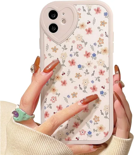 Vista 11 de Lovmooful Funda para iPhone 11 con diseño de oso lindo floral con lentes de Flor de Oso2
