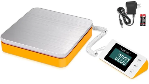 Vista 9 de Fuzion Báscula Digital de Envío de 88 lb × 0.1 oz, Báscula Postal de Acero Inoxidable Duradera con Tara, 4 Modos de Pesaje, Báscula de Envío