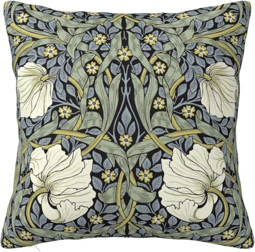 Vista 51 de Fundas de almohada William Morris diseño Strawberry Thief, fundas de almohada decorativas suaves para exteriores, fundas de almohada para decoración