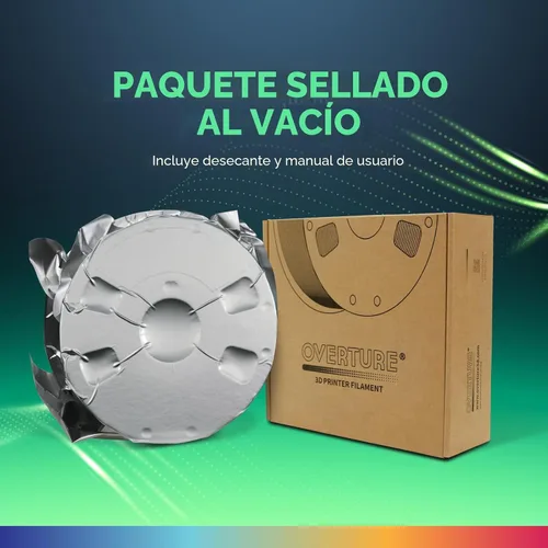 Vista 8 de OVERTURE - Filamento de TPU de 1/16 pulgadas, rollo flexible de poliuretano termoplástico, impresora 3D suave, 95A, carrete de 2.2 libras, precisión