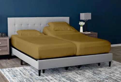 Vista 16 de Cottingon Juego de 5 sábanas divididas tamaño King para camas ajustables, juegos de ropa de cama 100% microfibra cepillada para camas de número