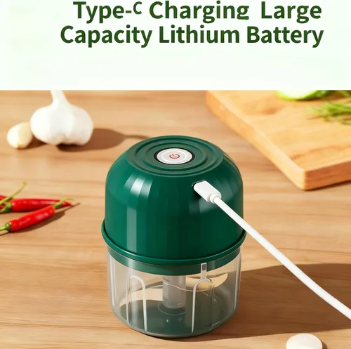 Vista 6 de Procesador de alimentos inalámbrico portátil, mini picador eléctrico de ajo para verduras, nueces, alimentos para bebés, dispositivo de cocina