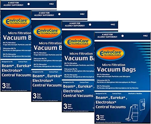 Vista 5 de EnviroCare Bolsas de polvo de repuesto para aspiradora de microfiltración hechas para adaptarse a máquinas de vacío centrales Eureka, Beam