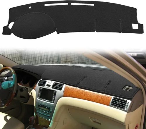 Vista 11 de Funda para salpicadero Fcovergurus de ajuste personalizado para Lexus ES300 ES330, protector de alfombrilla para salpicadero F116 (Beige)