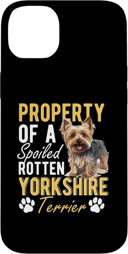 Vista 15 de iPhone 16 Dog Yorkie - Property of a spoiled rotten Yorkshire Terrier Case