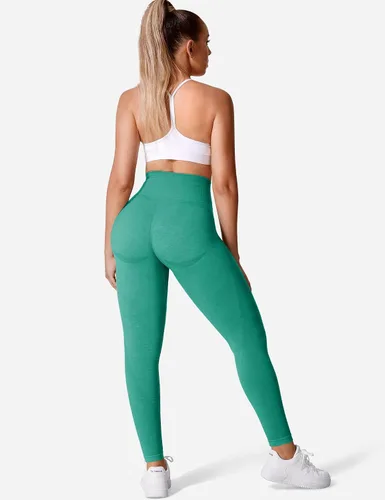 Vista 5 de YEOREO Vivien - Leggings de entrenamiento para mujer, cintura alta, levantamiento de glúteos, contorno de sonrisa, sin costuras, pantalones de yoga