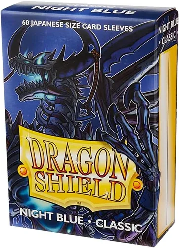 Vista 2 de Dragon Shield - Fundas para tarjetas de tamaño japonés – Azul noche 60CT – Las fundas para tarjetas son suaves y resistentes – Compatible