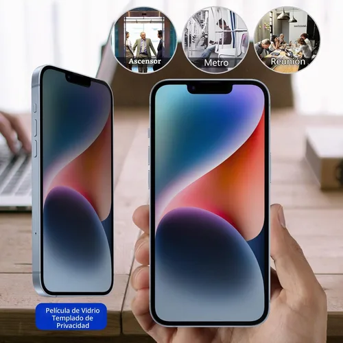 Vista 7 de ProCase Paquete de 2 protectores de pantalla de privacidad para iPhone 17e, 16e, 14, 13, 13 Pro