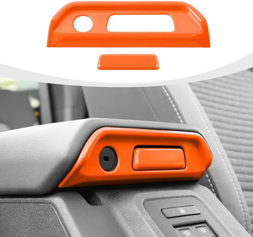 Vista 8 de RAZPOY Cubierta de Moldura de Interruptor de Caja de Reposabrazos Compatible con Ford Bronco 2021-2023 Accesorios Interiores de Fibra de Carbono