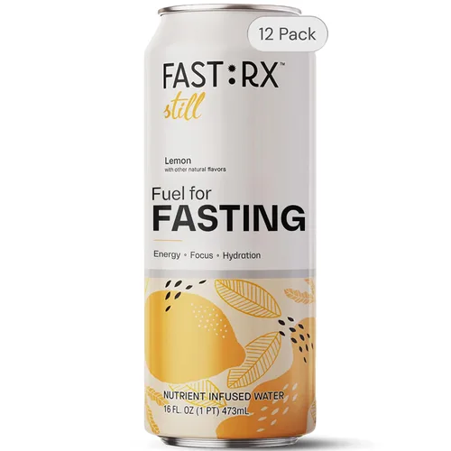 Vista 9 de FAST:RX Bebida de electrolitos en ayunas, hidratación sin azúcar, cero calorías, con vitaminas y minerales, ayuno intermitente y ceto, arándanos