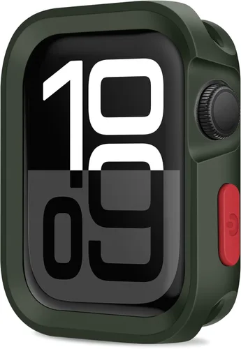 Vista 13 de Amizee Estuche Resistente Compatible con Apple Watch Series 9/8/7 41mm SE 3/2/1 Series 6/5/4 40mm, Funda Protectora de TPU Blanda a Prueba de Golpes