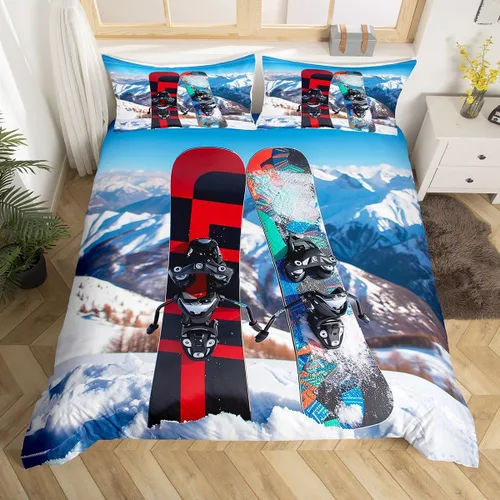 Vista 43 de Juego de funda de edredón de dibujos animados con lazo, tamaño individual, juego de ropa de cama a cuadros geométricos coloridos, decoración