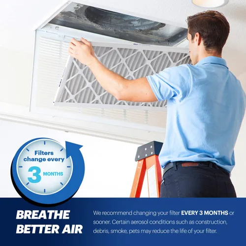 Vista 6 de BNX TruFilter - Filtro de aire para horno de CA MERV 13 de 16 x 20 x 1 pulgadas (paquete de 2) - Fabricado en Estados Unidos - Filtros de aire