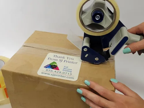 Vista 8 de SJPRINTER SJPINTER - Recambio de cinta de embalaje resistente: transparente, 2.4 mil, 1.88 pulgadas x 110 yardas o 328.1 ft, cajas de envío
